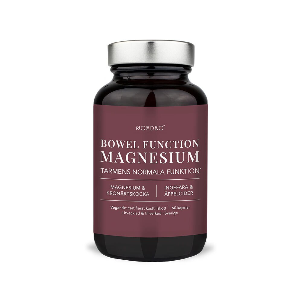 Bowel function Magnesium 60 kapslar Nordbo