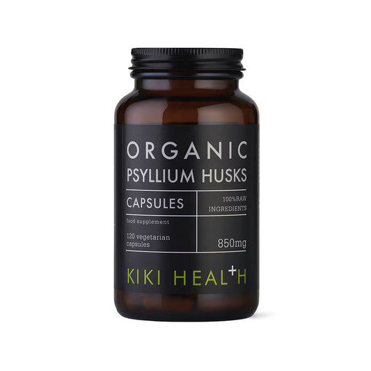 Organic Psyllium Husk 120 kapslar Kiki Health